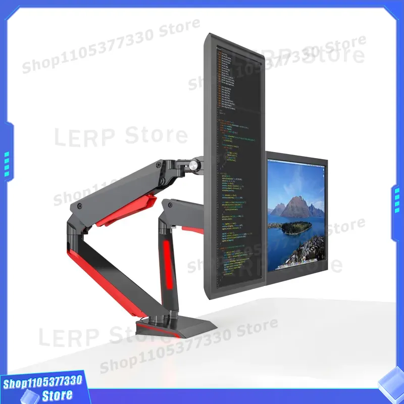Desk Setup Dual Monitor - Support de bureau double écran en