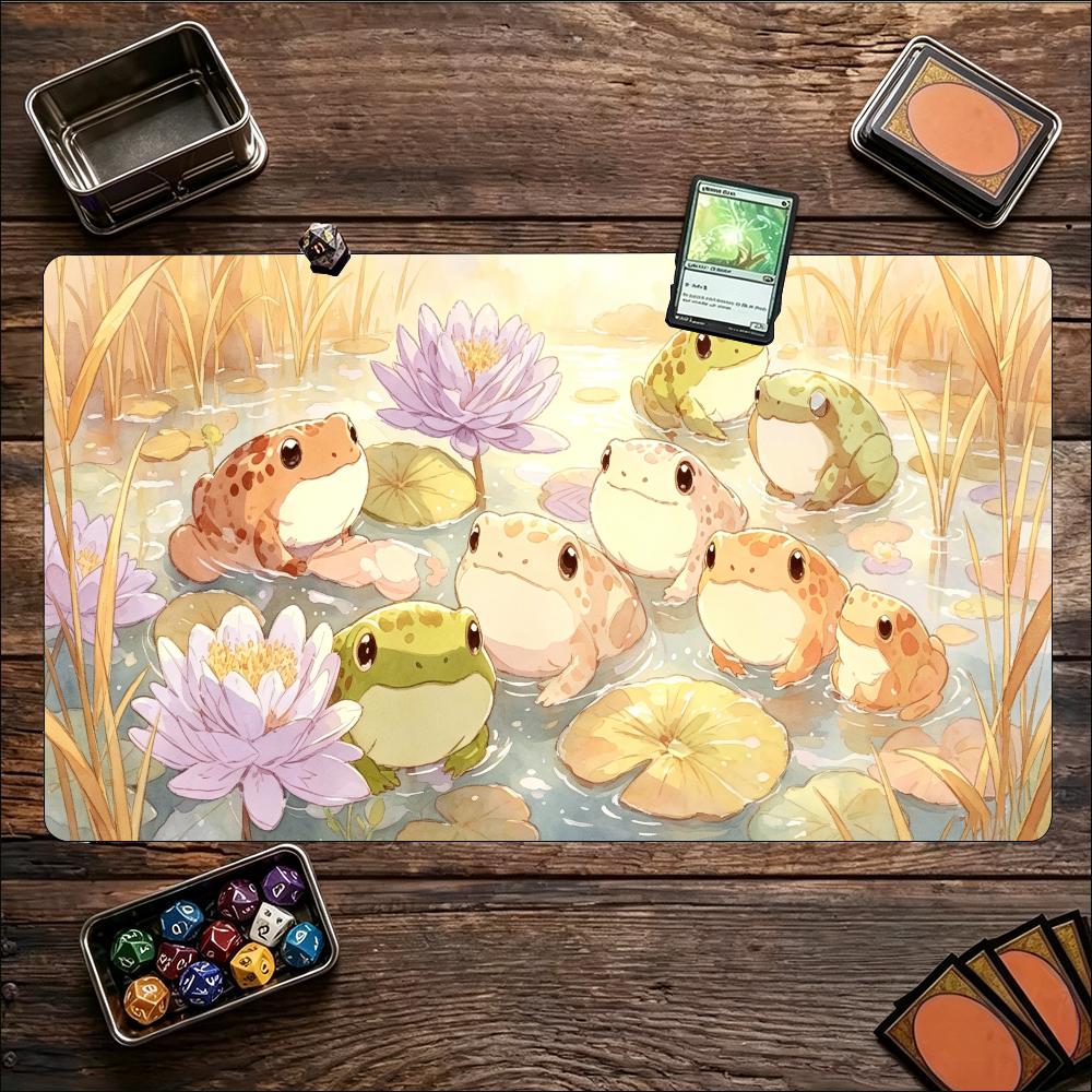 Desk Setup Natural - Tapis de jeu grand format sur