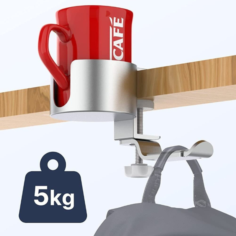 Desk Setup Headphones - 360 ° Support de tasse rotatif