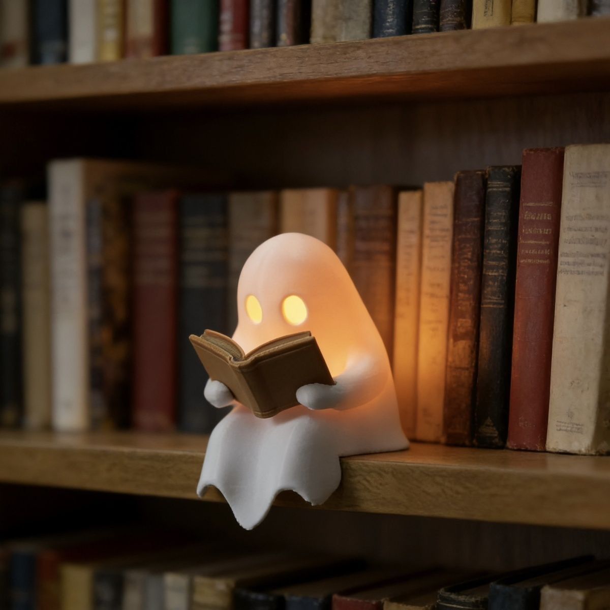 Desk Setup Lamp - Veilleuse LED Fantôme de Lecture Mignon,