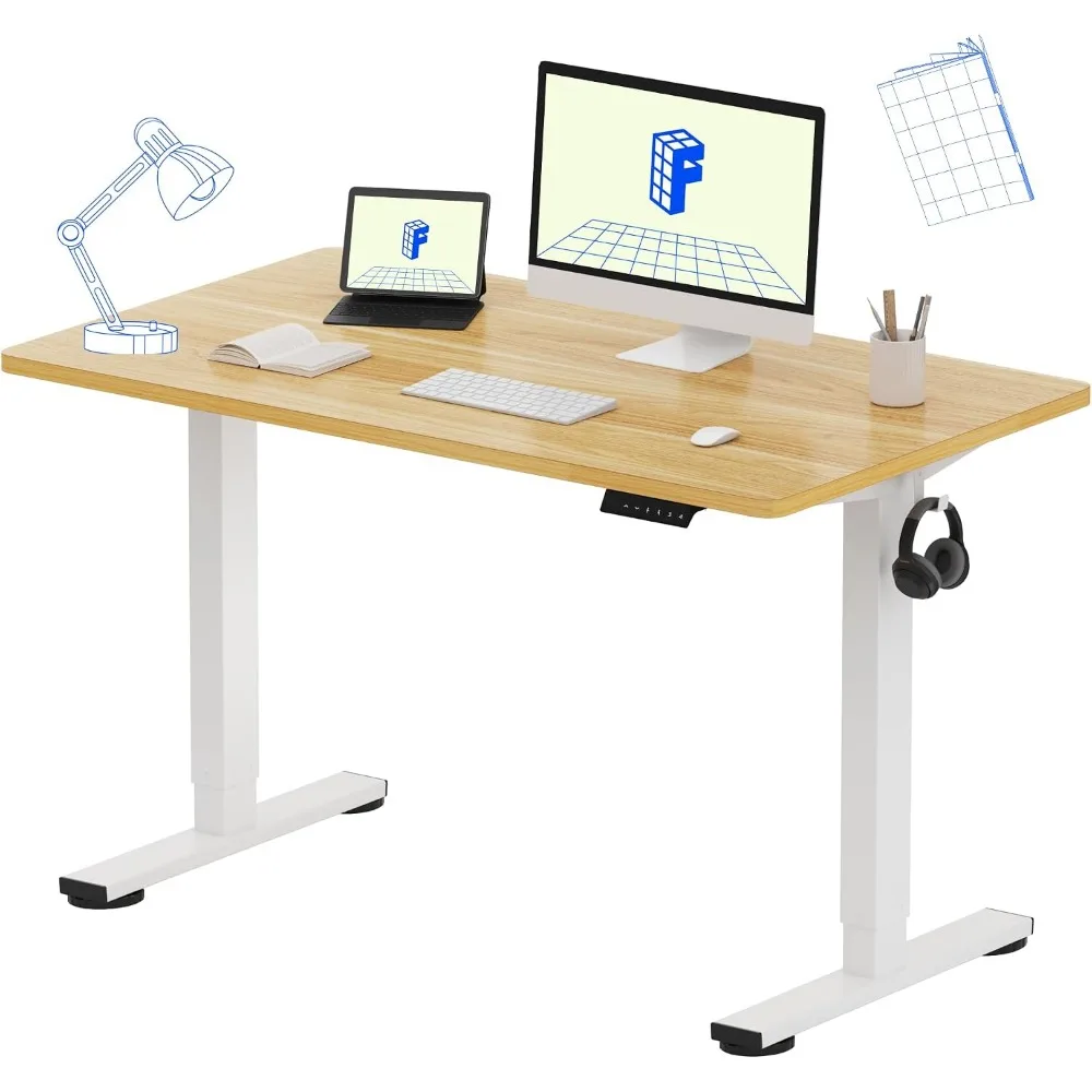 Desk Setup Dual Monitor - Bureau debout monobloc 48