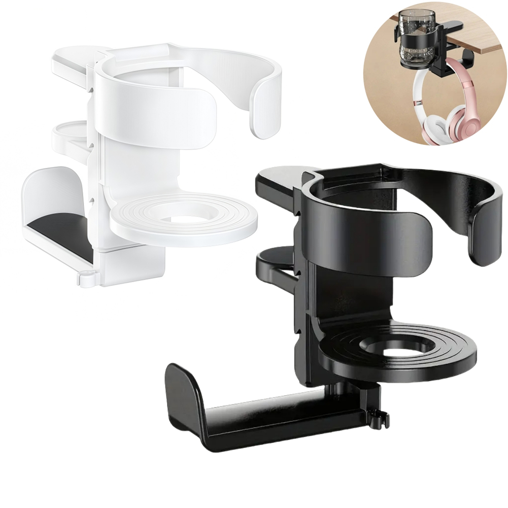 Desk Setup Headphones - Support réglable 2-en-1 à fixer sous
