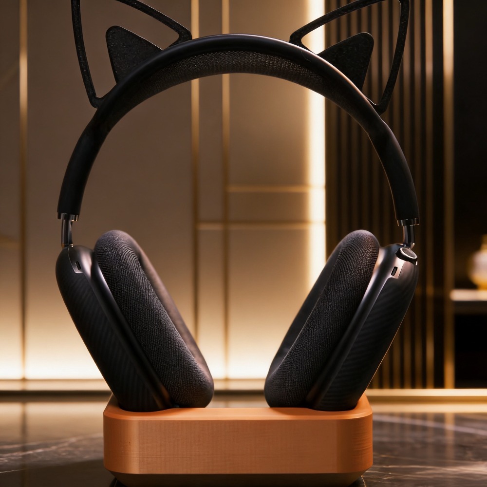 Desk Setup Headphones - Support de chargement filaire magnétique personnalisé