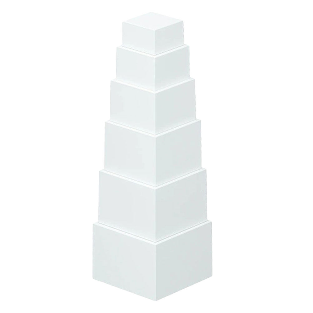Desk Setup White - Lot de 6 présentoirs cubes de