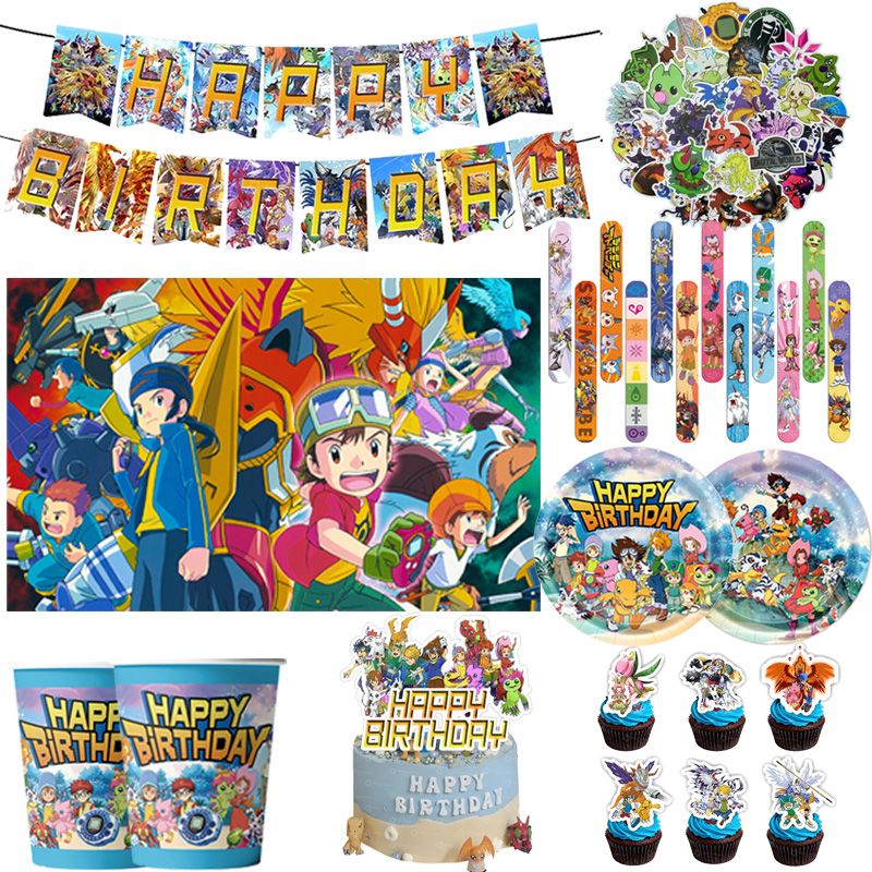 Desk Setup Girl - Kit de Décoration Thème Digimon pour
