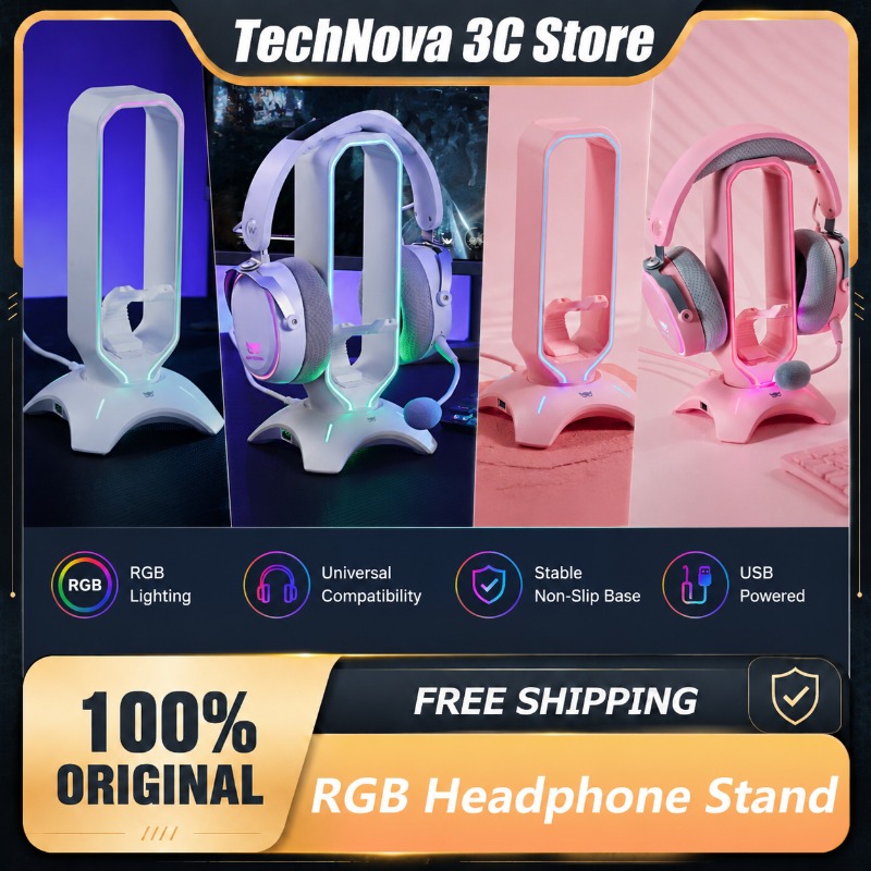 Desk Setup Headphones - Support de casque RGB Waizowl avec