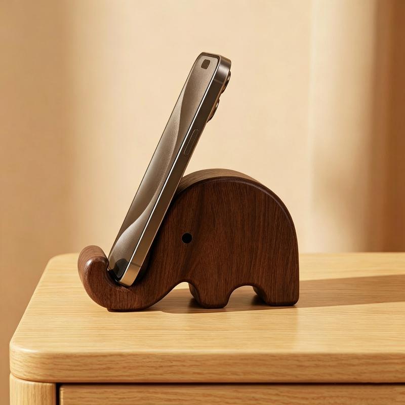 Support de téléphone en noyer  - Dual Phone Holder avis et prix
