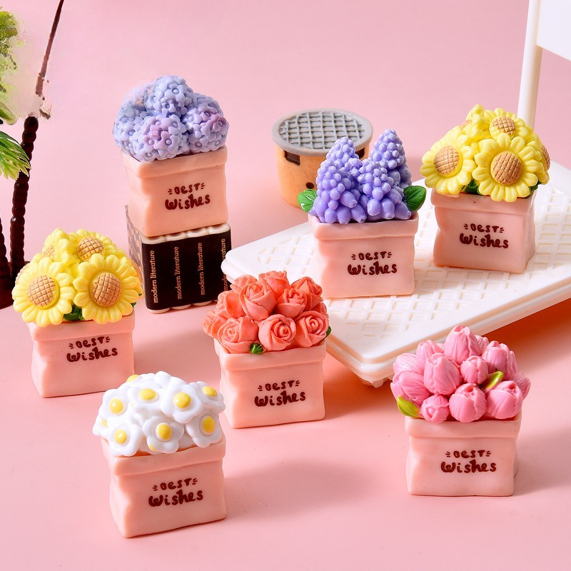 Mini Pot de fleur plante tourn - Desk Setup Plant avis et prix