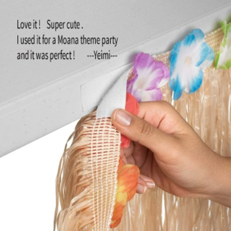 Jupe de Table en herbe Luau co - Desk Setup Girl avis et prix