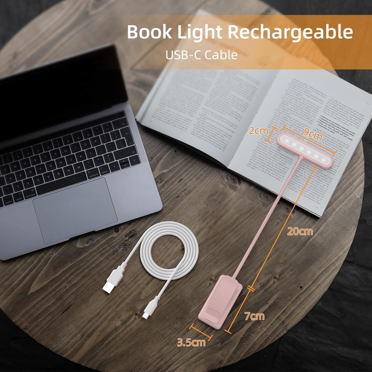 Lampe de lecture à pince noire - Desk Setup Lamp avis et prix