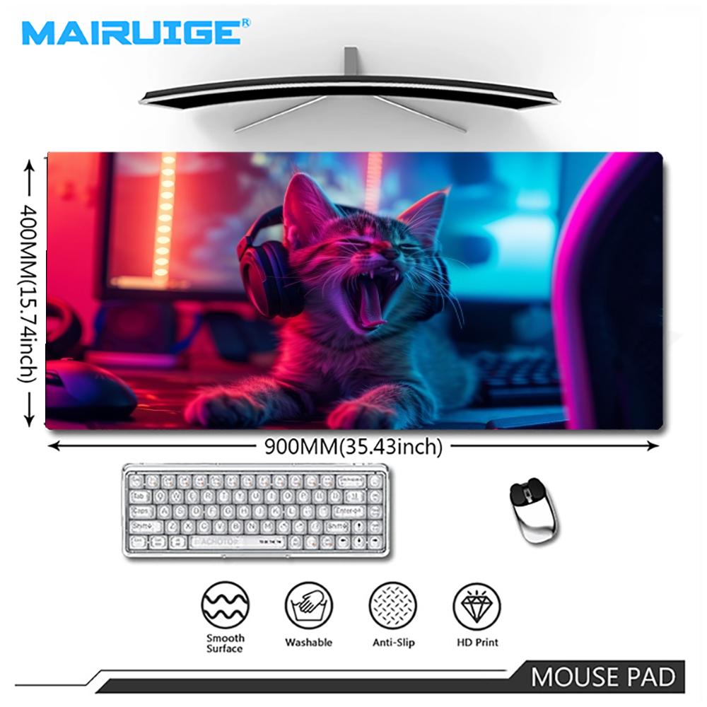 Tapis de souris de jeu Cyberpu - Desk Setup Headphones avis et prix