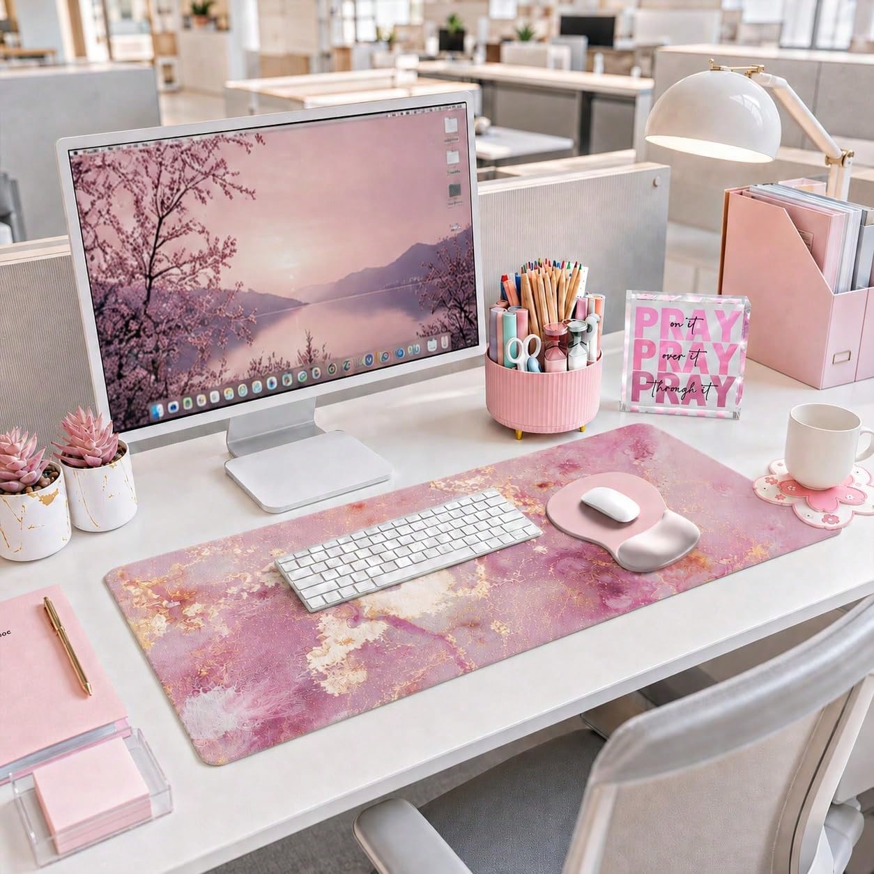 Ensemble de décoration de bure - Desk Setup Girly avis et prix