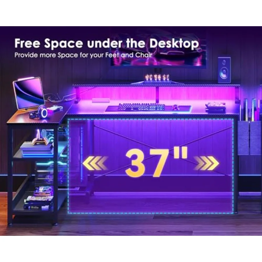 Bureau de jeu en forme de L av - Desk Setup L Shaped avis et prix