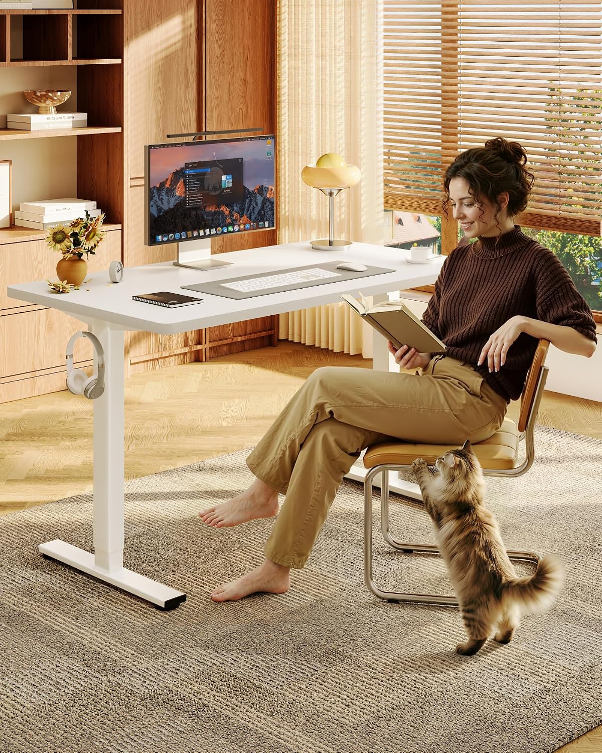 FLEXISPOT EN1 Bureau debout mo - Desk Setup Dual Monitor avis et prix