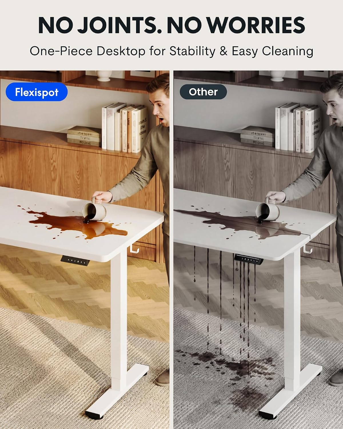 FLEXISPOT EN1 Bureau debout mo - Desk Setup Dual Monitor avis et prix