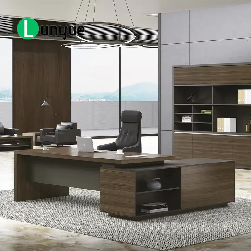 Bureau de direction moderne en - Desk Setup Corner avis et prix