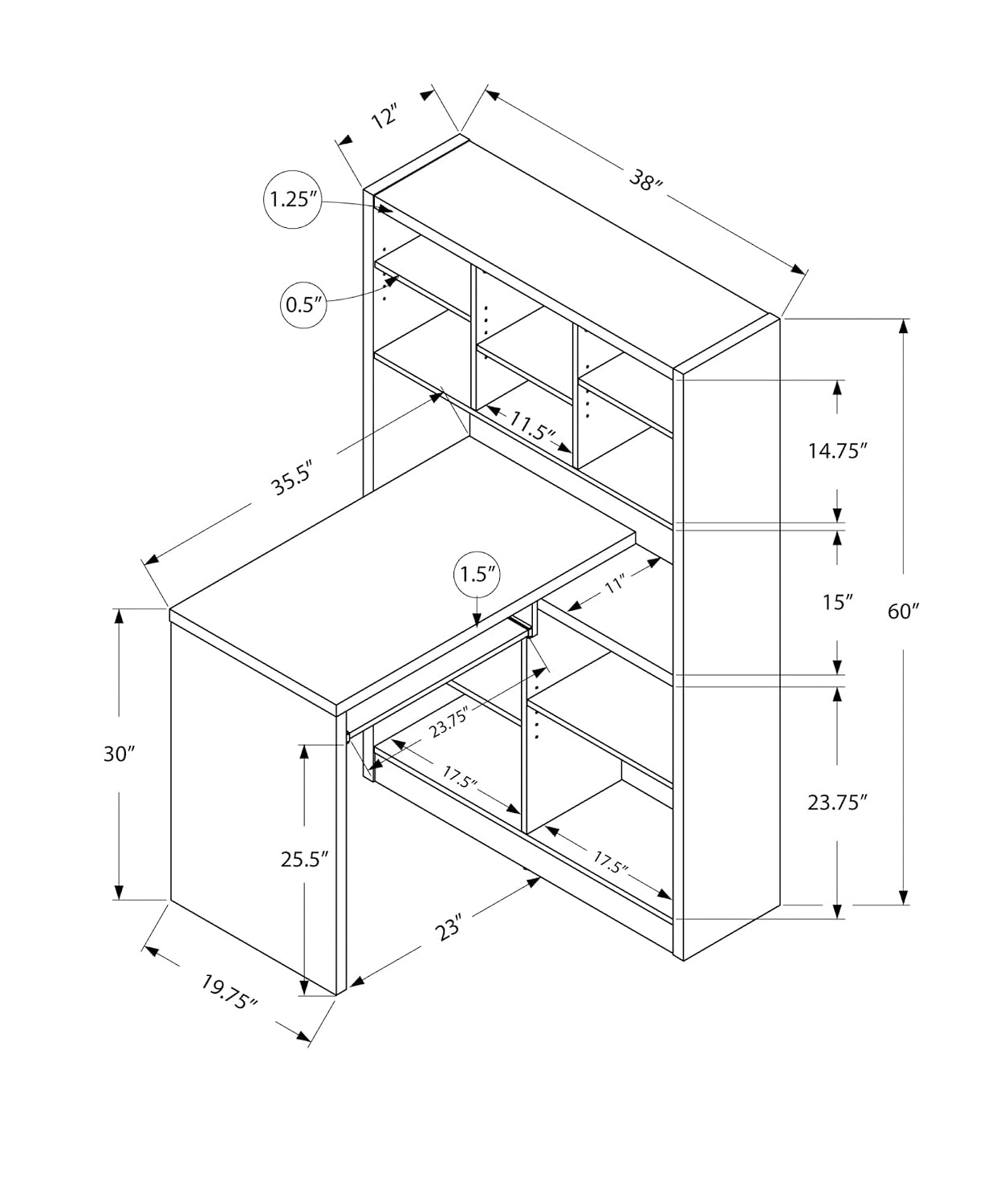 Bureau d'angle avec étagères d - Desk Setup Corner avis et prix