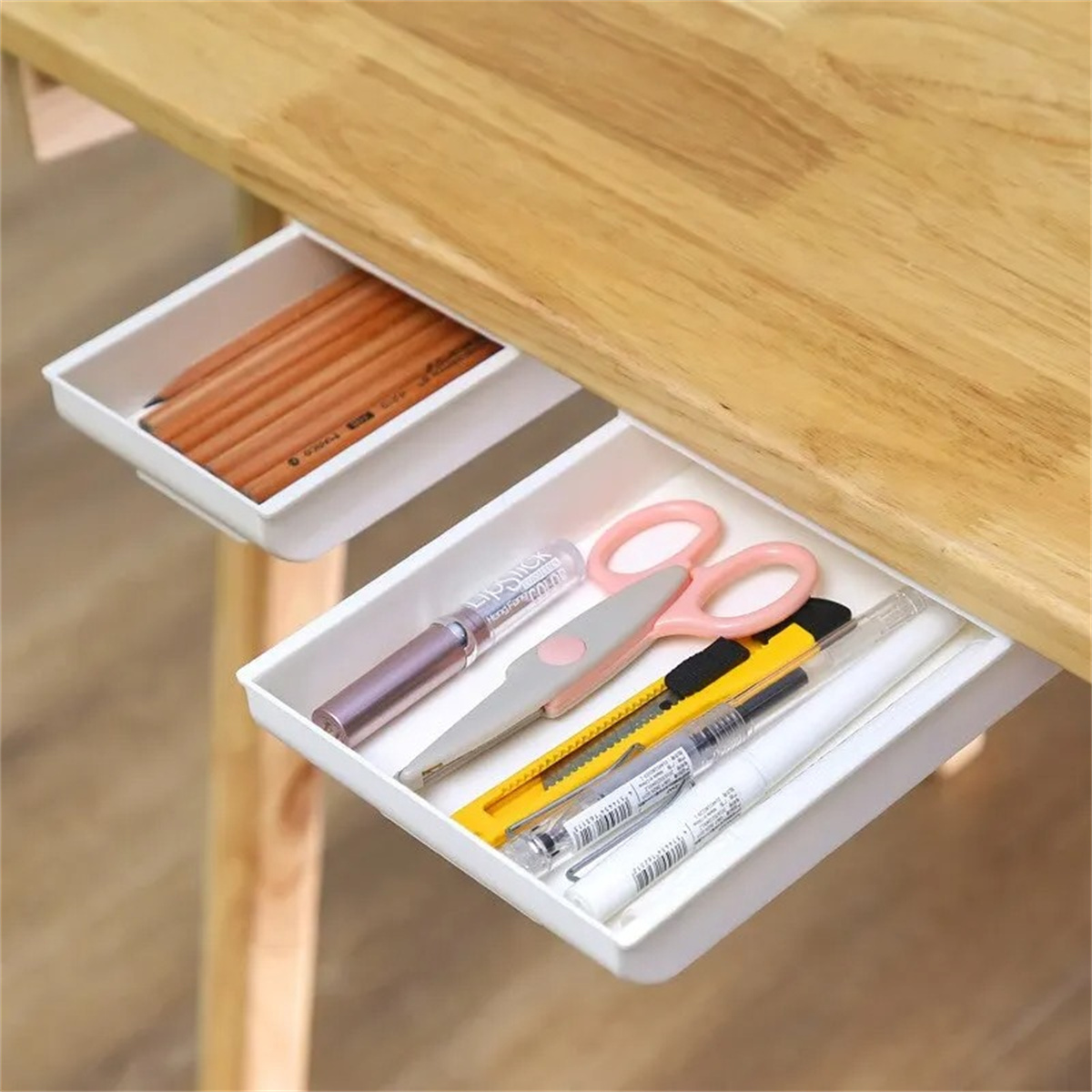 1 boîte de rangement autocolla - Desk Setup White avis et prix