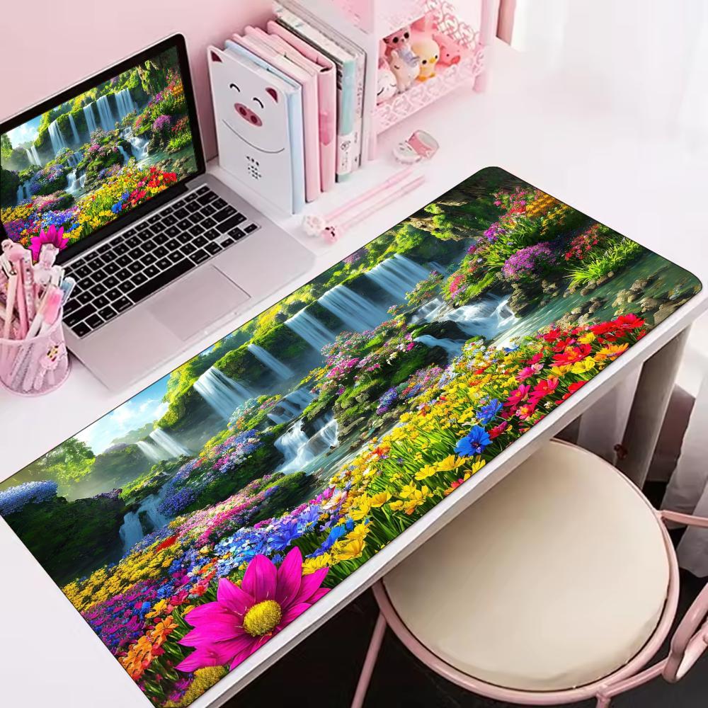 Grand tapis de souris de burea - Desk Setup Natural avis et prix