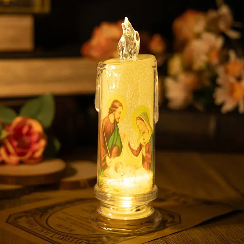 Lampe à bougie LED jésus vierg - Desk Setup Lamp avis et prix