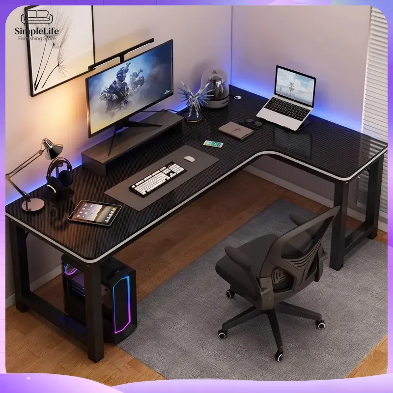 Bureau d'angle pour jeux vidéo - Desk Setup Dual Monitor avis et prix