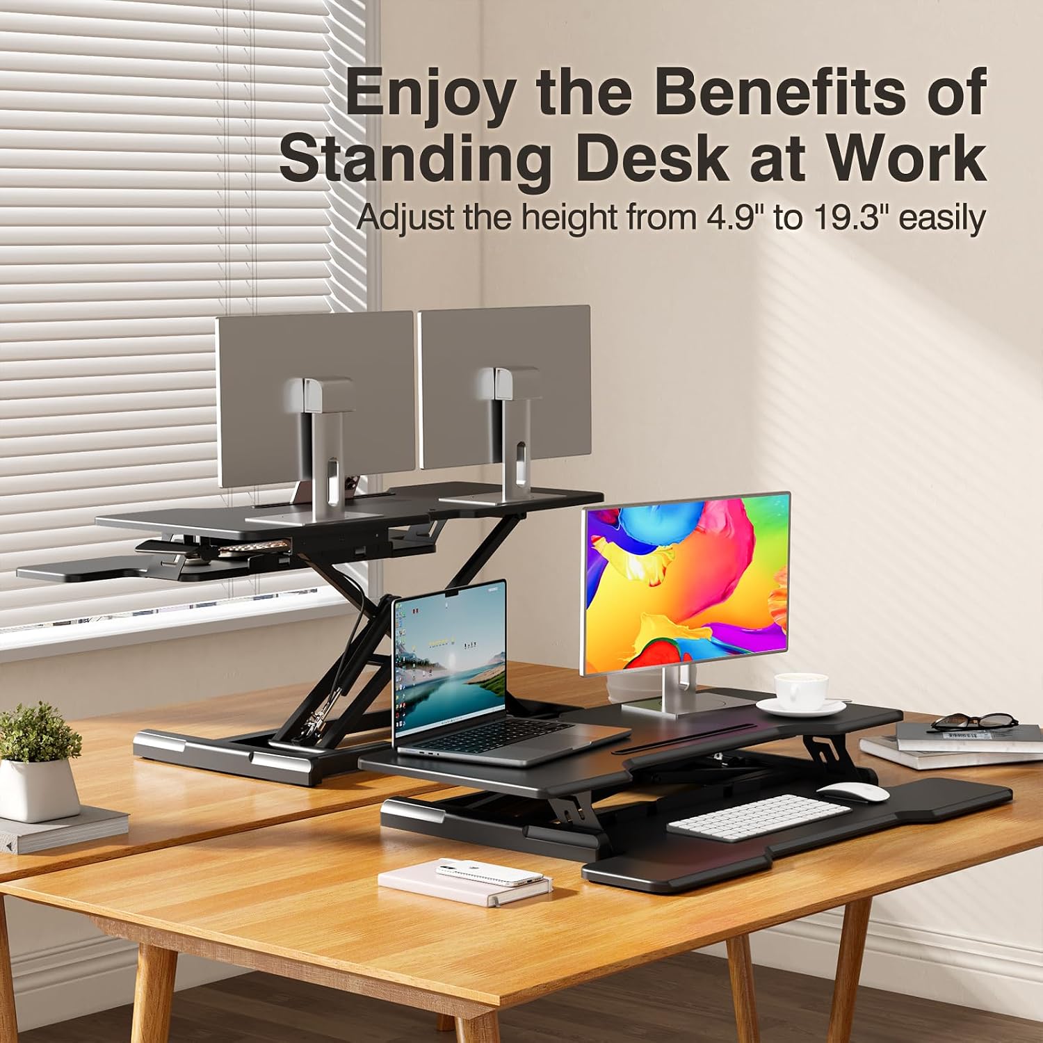 Convertisseur de bureau debout - Desk Setup Dual Monitor avis et prix