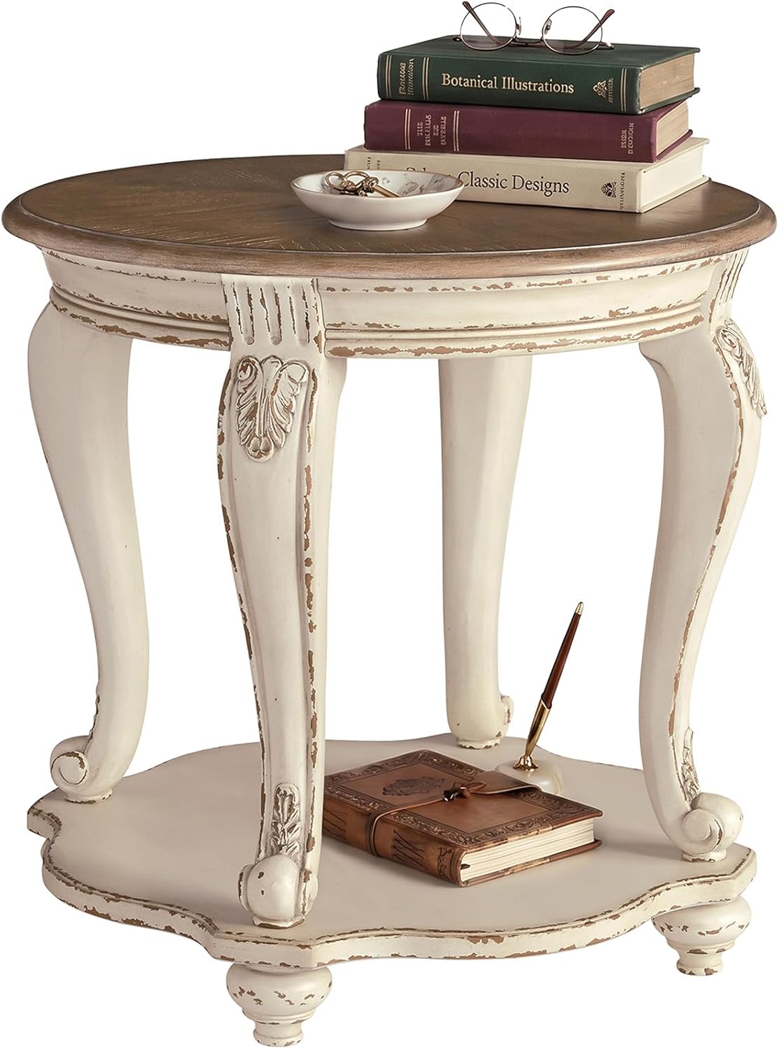 Table d'appoint ronde de style - Desk Setup White avis et prix
