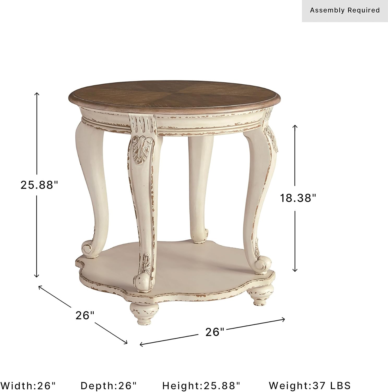 Table d'appoint ronde de style - Desk Setup White avis et prix