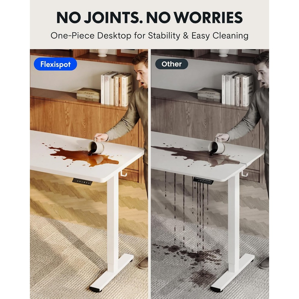 FLEXISPOT EN1 Bureau debout mo - Desk Setup Dual Monitor avis et prix
