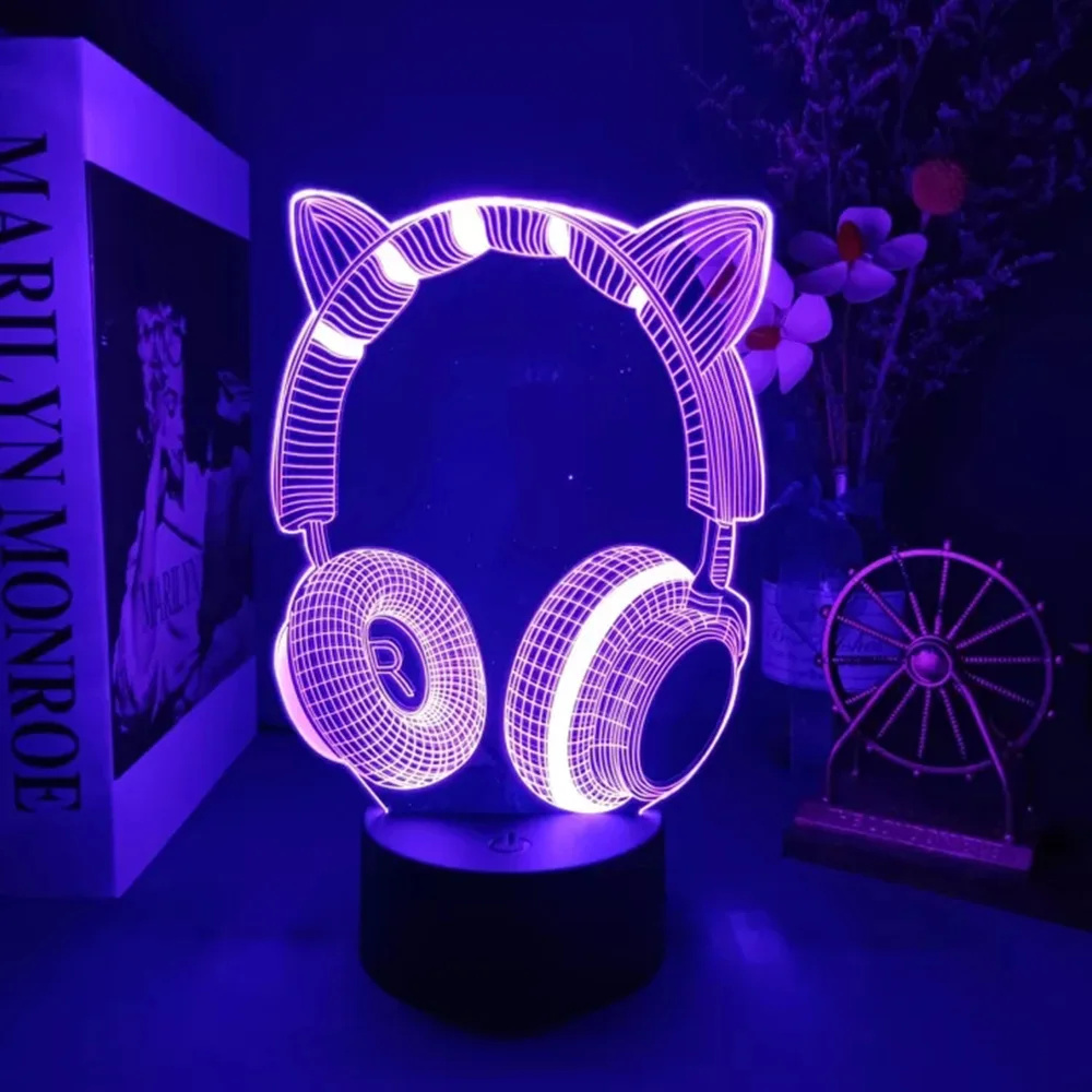 Veilleuse 3D Icidal Sion pour  - Desk Setup Headphones avis et prix