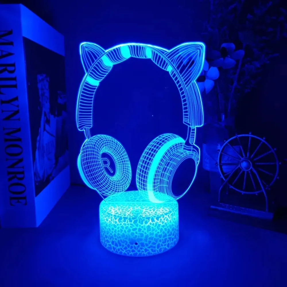 Veilleuse 3D Icidal Sion pour  - Desk Setup Headphones avis et prix