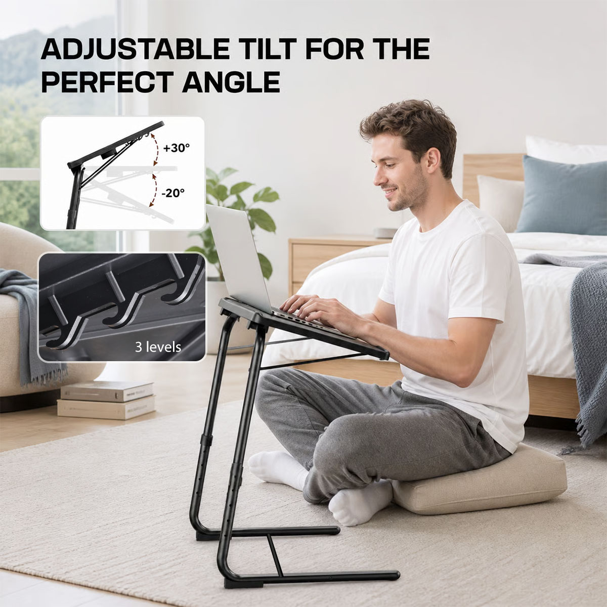 Table de lit réglable pour ord - Desk Setup For Laptop avis et prix