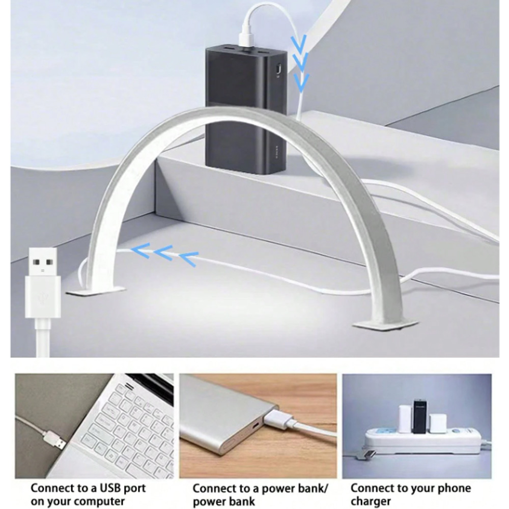Lampe à ongles 40/66CM, lumièr - Desk Setup Equipment avis et prix