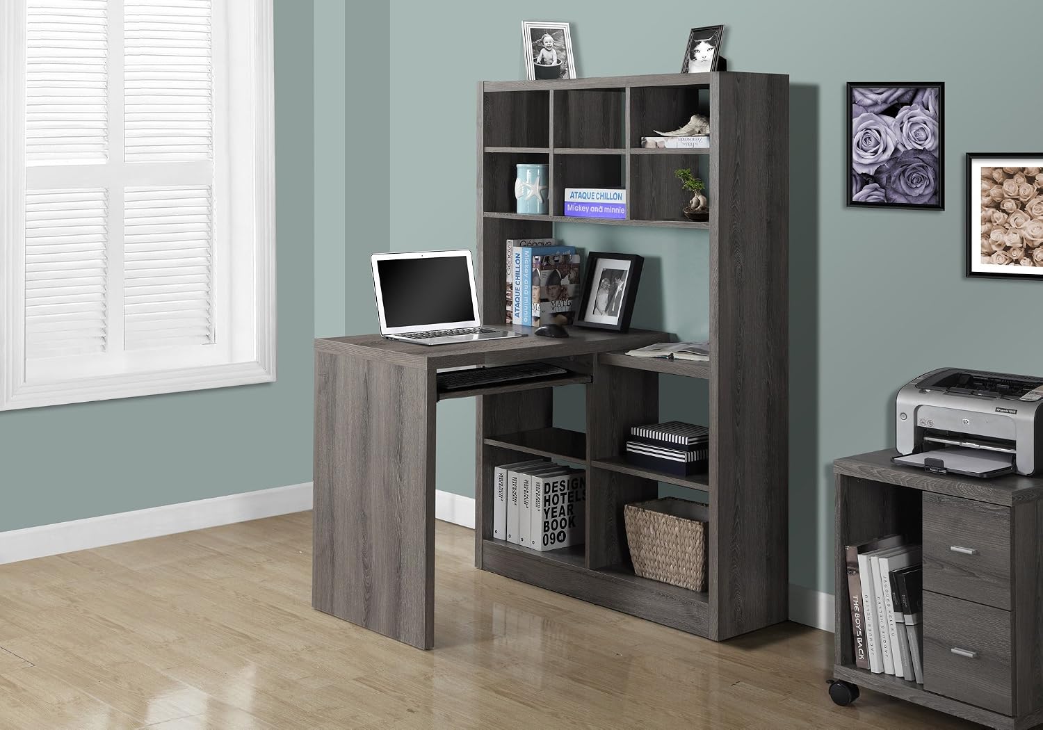 Bureau d'angle avec étagères r - Desk Setup Corner avis et prix