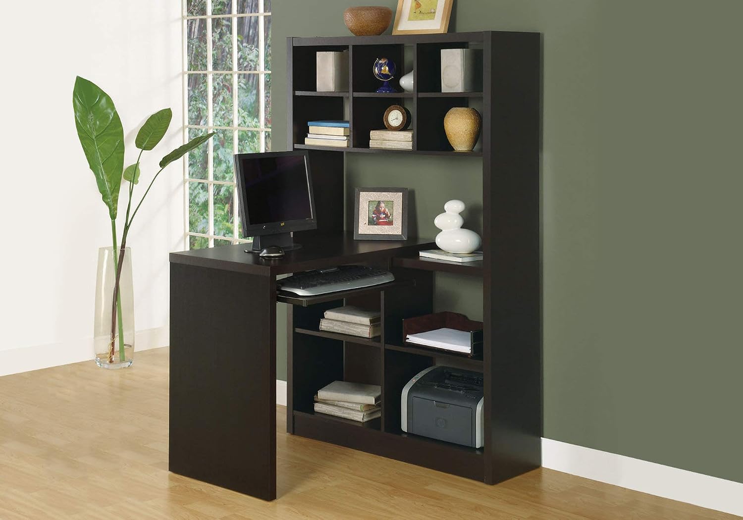 Bureau d'angle avec étagères r - Desk Setup Corner avis et prix