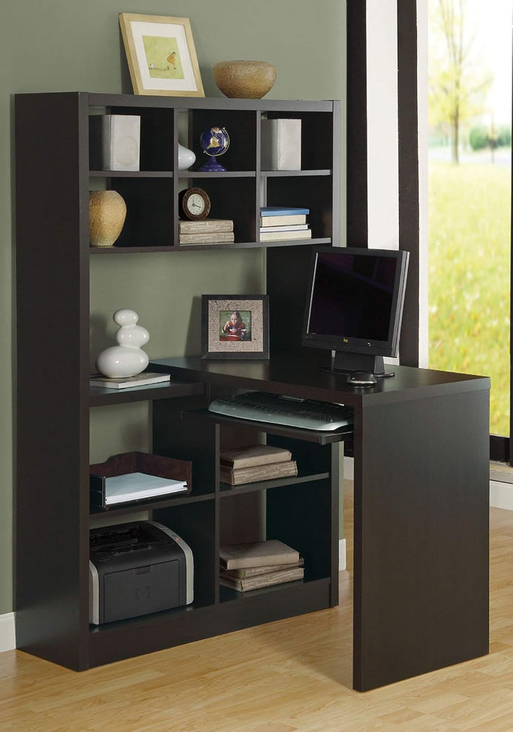 Bureau d'angle avec étagères r - Desk Setup Corner avis et prix