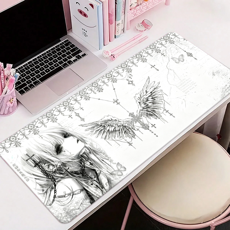 Tapis de souris en cuir noir e - Desk Setup White avis et prix