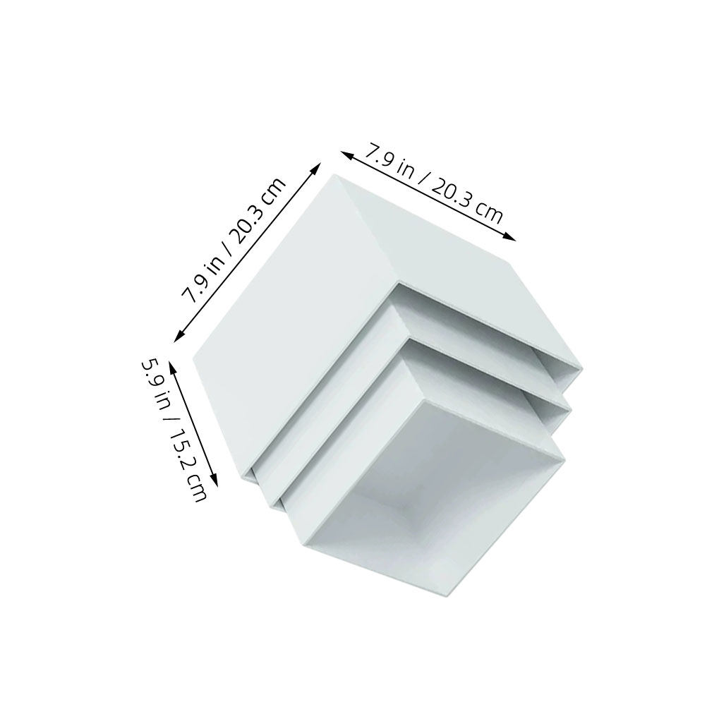 Lot de 6 présentoirs cubes de  - Desk Setup White avis et prix