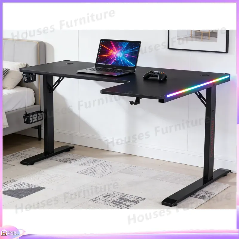 Grand bureau de jeu de 160 cm  - Desk Setup L Shaped avis et prix
