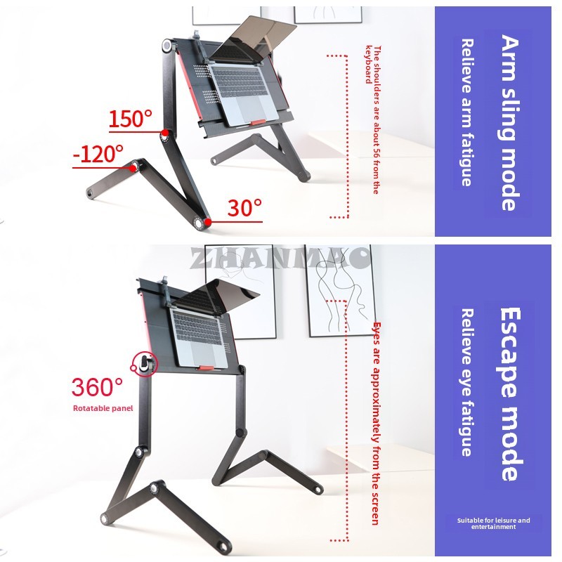 Couché plat sur le lit, bureau - Desk Setup For Laptop avis et prix