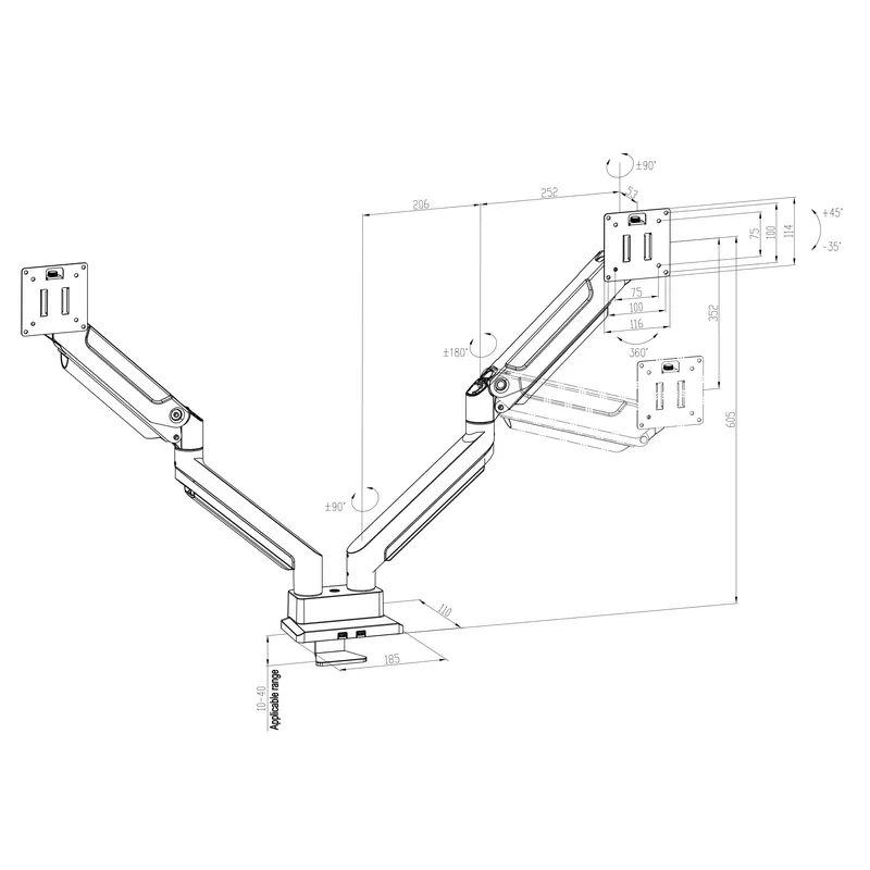 Support de moniteur à double b - Desk Setup Dual Monitor avis et prix